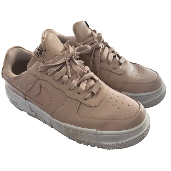 Nike Air Force 1 Pixel Sneakers Particle Beige White Size 9 - Picture 2 of 11